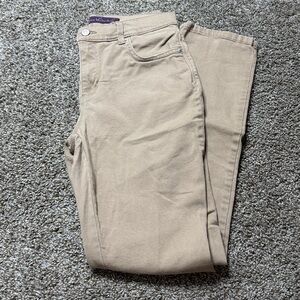 Gloria Vanderbilt Women's Straight Leg Jeans in Tan